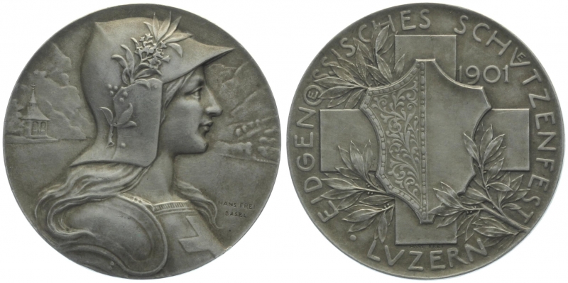 1901 Luzern - Silber - Eidgenössisches Schützenfest